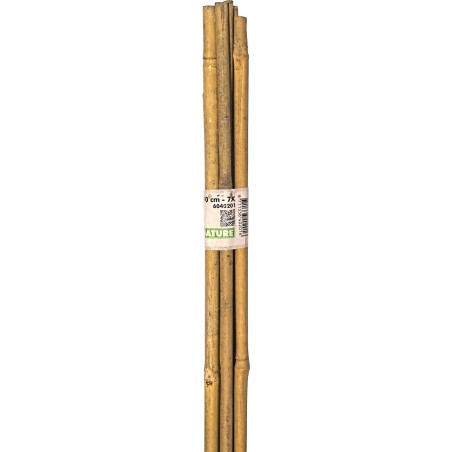 Tuteurs bambou 90cm - Ø8/10mm (7 pièces)