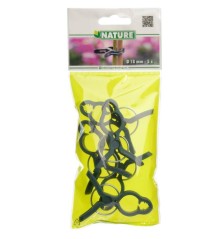 Pinces ajustables de tuteurage, verte - Ø18 mm (5 pièces)