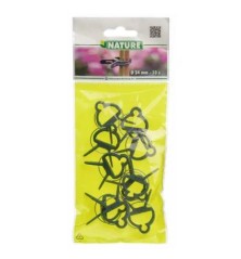 Pinces ajustables de tuteurage, verte - Ø24 mm (10 pièces)