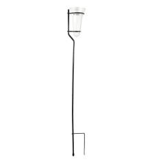 Pluviomètre verre sur pied H130 cm