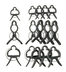 Pinces ajustables de tuteurage, verte - Ø18 mm (5 pièces)