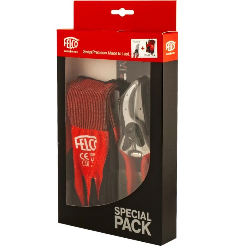 Sécateur FELCO 2 + Gants FELCO 701 L