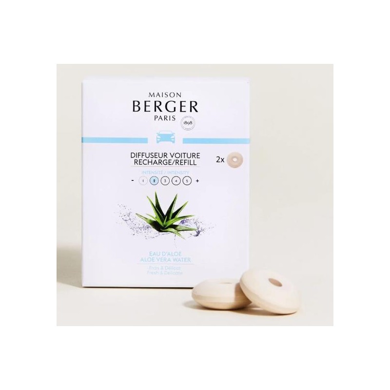 Recharge diffuseur voiture Eau d'Aloe
