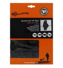Isolateur de soutien W noir 25p