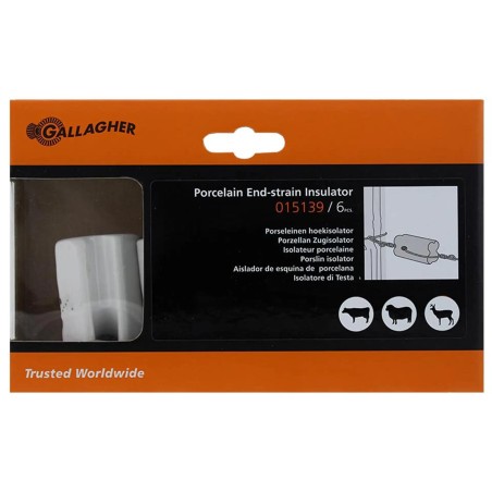 Isolateur de coin en porcelaine 6p