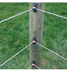 Isolateur d’angle à poulie pour piquets bois 5p