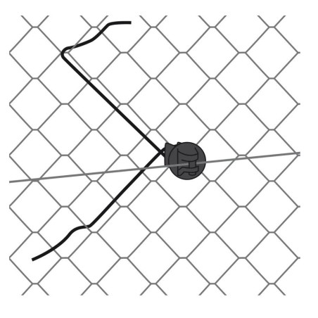 Isolateur à distance 30cm spécial grillage