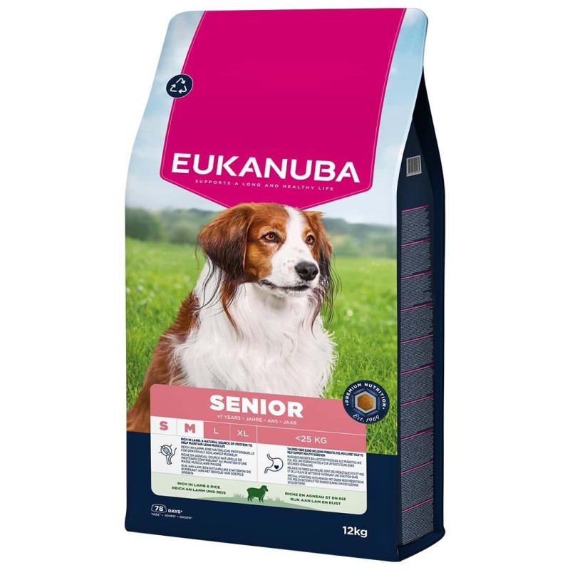 Senior Small&Medium Breed Agneau et Riz 12kg