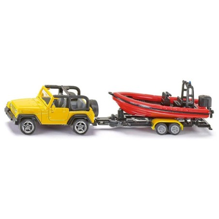 Jeep avec bateau