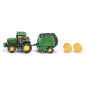 Tracteur John Deere avec presse à ballots