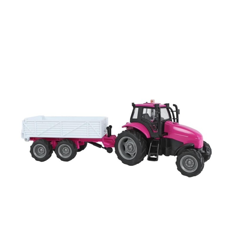 Tracteur Rose avec Remorque (son et lumière)