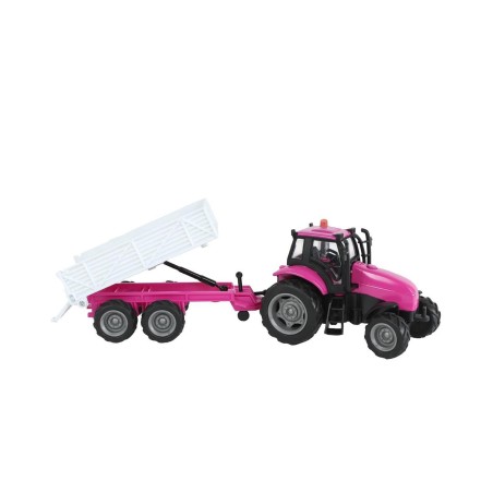 Tracteur Rose avec Remorque (son et lumière)