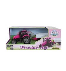 Tracteur Rose avec Remorque (son et lumière)