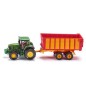 Tracteur John Deere avec remorque d'ensilage