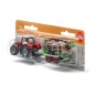 Massey Ferguson avec remorque forestière