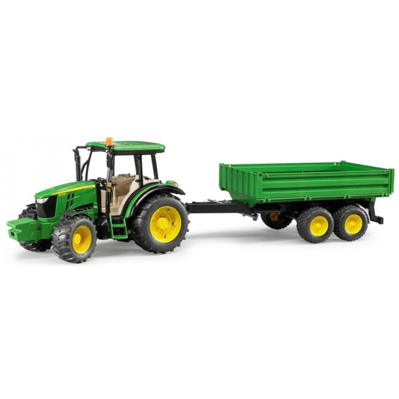 Tracteur John Deere 5115M avec remorque
