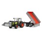 Tracteur Claas Nectis 267 F + chargeur + remorque