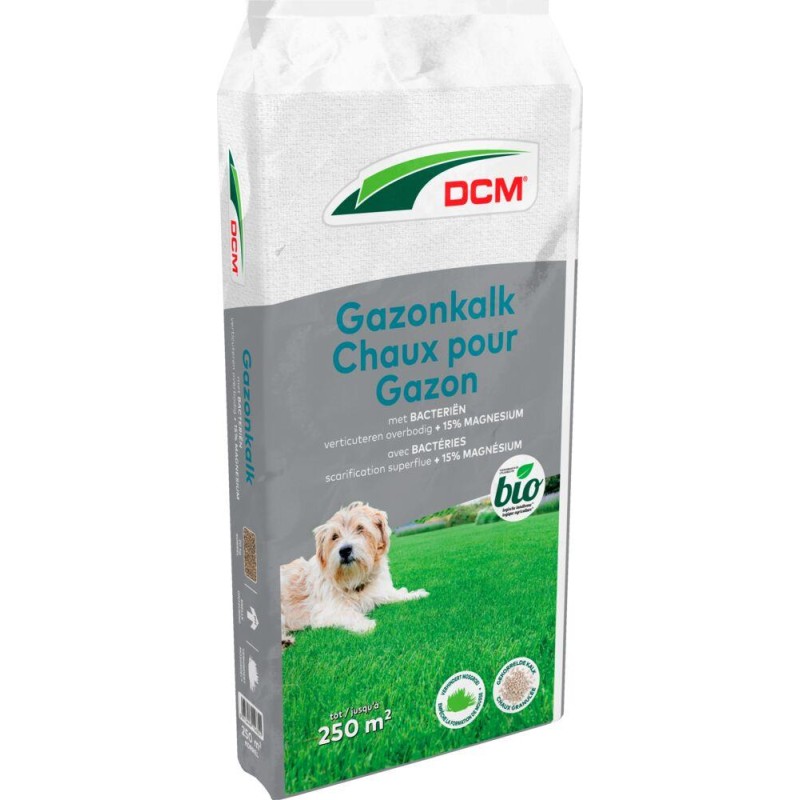 Chaux pour gazon DCM 20kg