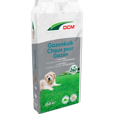 Chaux pour gazon DCM 20kg
