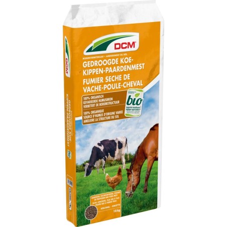 Fumier Séché Vache-Poule-Cheval DCM 18kg