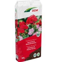 Terreau DCM Géraniums & Plantes fleuries 30L