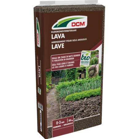 Amendement sols argileux lave DCM 20kg