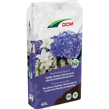 Terreau Bruyères, Azalées & Hortensias DCM 60L