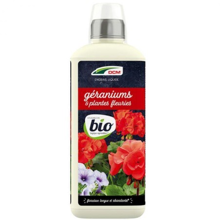Engrais liquide Géraniums & Plantes Fleuries DCM 0,8L