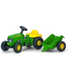 Tracteur John Deere avec remorque RollyKid