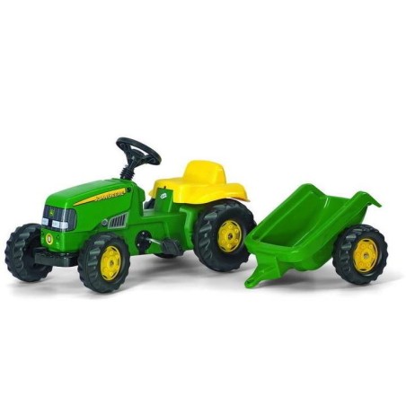 Tracteur John Deere avec remorque RollyKid