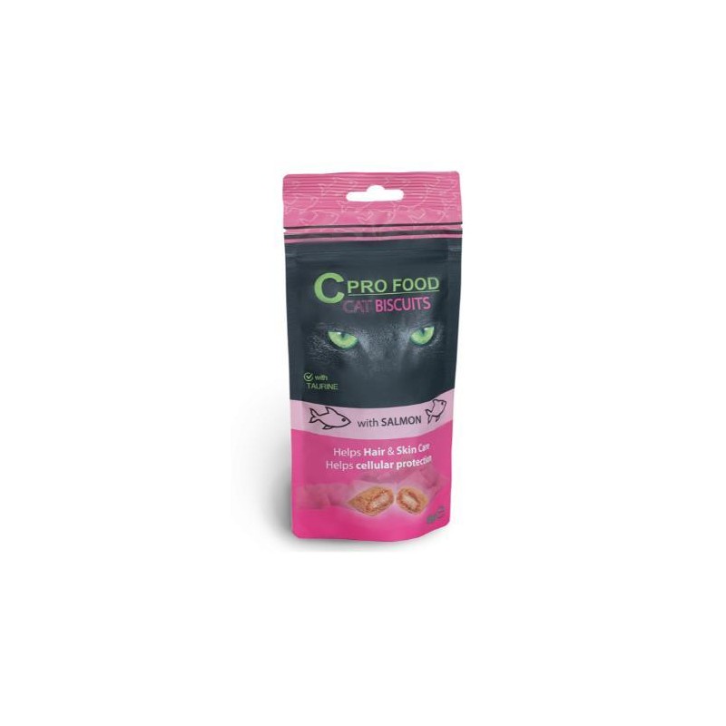 CPRO FOOD Biscuits au saumon pour chats adultes 60gr