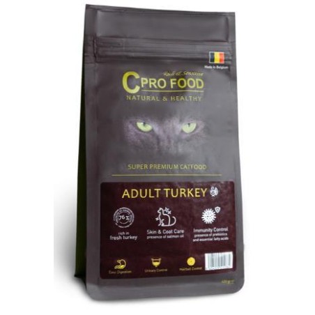 CPRO FOOD Croquettes à la dinde pour chats adutles 1,5kg