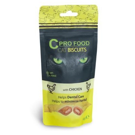 CPRO FOOD Biscuits au poulet pour chats adultes 60gr