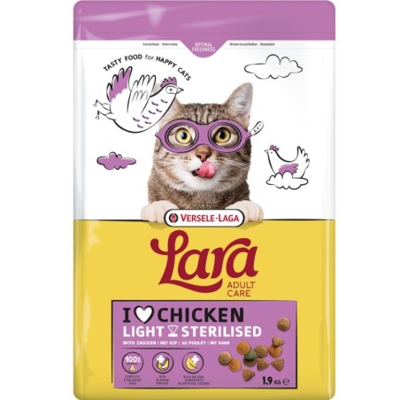 Adult Light Sterilisé au poulet Lara 1.9 kg