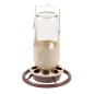 Lampe Mineur Bouteille de Verre Brun/beige 1L