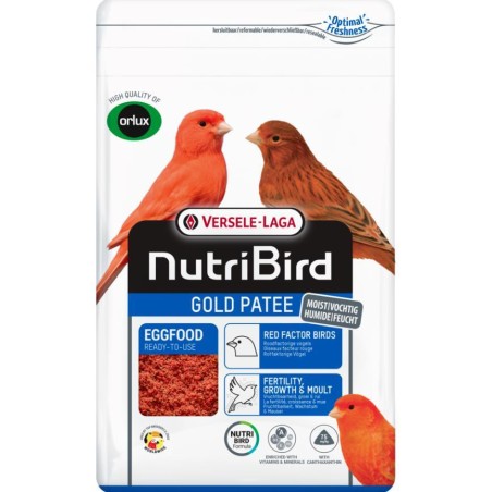 Gold Patee Oiseaux Facteur Rouge 1 kg