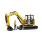 Mini pelleteuse CATERPILLAR avec personnage