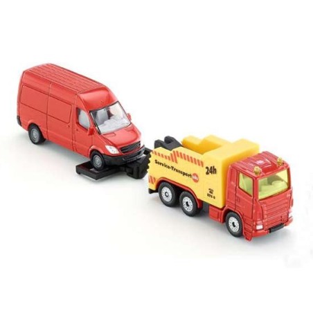 Dépanneuse avec voiture