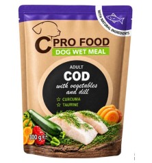 Dog Wet Meal Adult Cabillaud 300gr