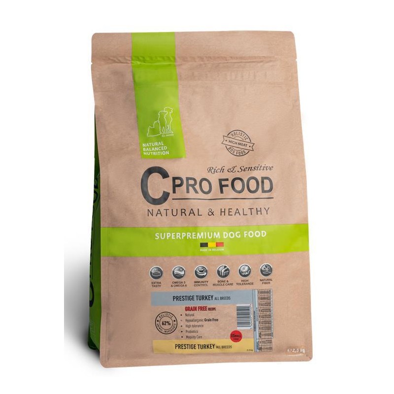 Prestige Turkey All Breeds Grain Free Dog 10kg CPRO FOOD