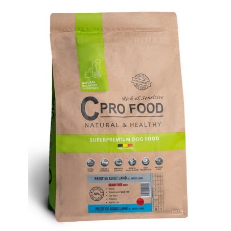Prestige Adult Lamb All Breeds Large Grain Free Dog 10kg CPRO FOOD