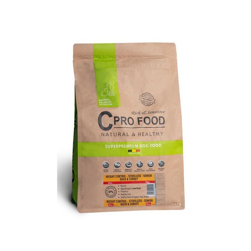 Adult All Breeds Weight Control Duck & Turkey XSmall Dog 10kg CPRO FOOD