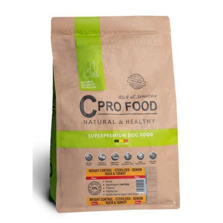 Adult All Breeds Weight Control Duck & Turkey XSmall Dog 2,5kg CPRO FOOD