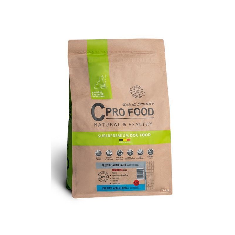 Prestige Adult Lamb All Breeds Large Grain Free Dog 2,5kg CPRO FOOD