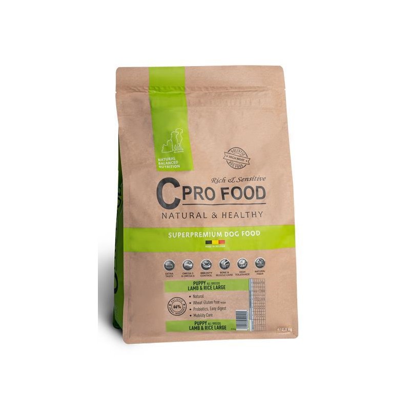 Puppy All Breeds Lamb & Rice Large Dog 10kg CPRO FOOD