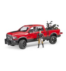 Jeep RAM 2500 Power Wagon avec moto Ducati et figurine