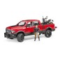 Jeep RAM 2500 Power Wagon avec moto Ducati et figurine