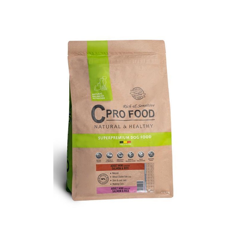 Adult Mini Sensitive Salmon & Rice Dog 2,5kg CPRO FOOD
