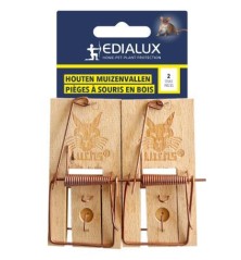 Piège à souris en bois - 2 pièces