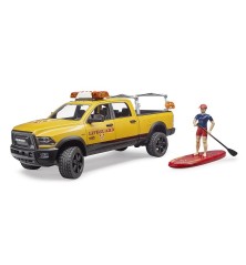 Power Wagon RAM 2500 du maître-nageur avec figurine, Stand Up Paddle